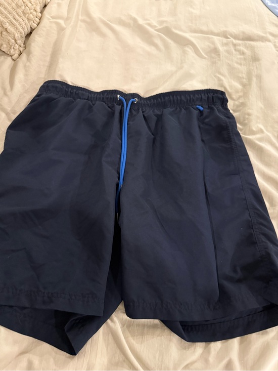 Lands' End Other - Lands’ End Men’s Swim Trunks Size Large 36-38 Navy Blue Drawstring Beach Resort